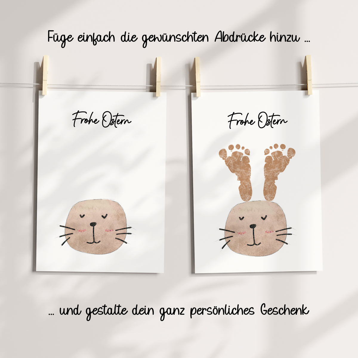 Fußabdruck Osterhase