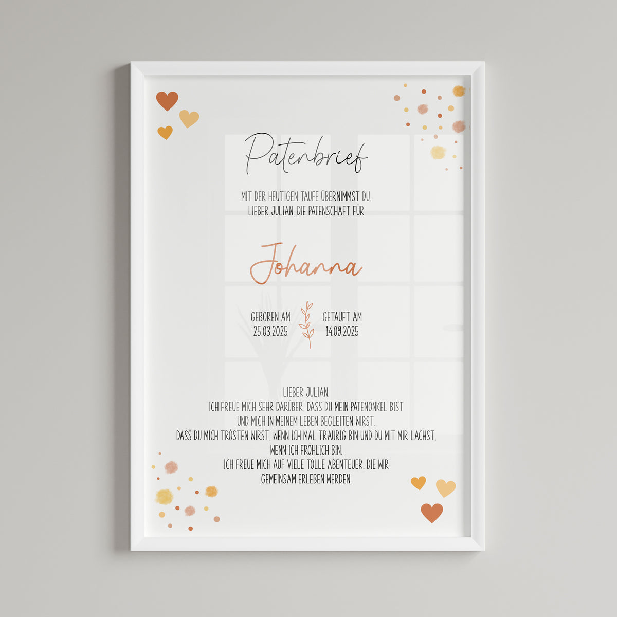 Poster Patenbrief