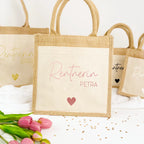 Tasche Rentnerin Jute/Baumwolle