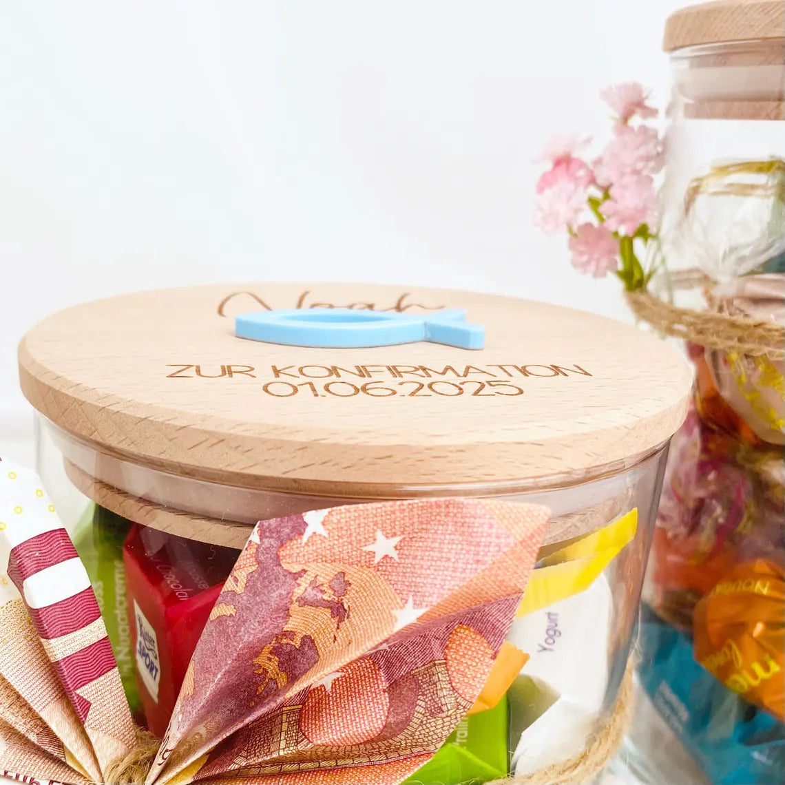 Geschenkglas Kommunion / Konfirmation / Firmung / Taufe