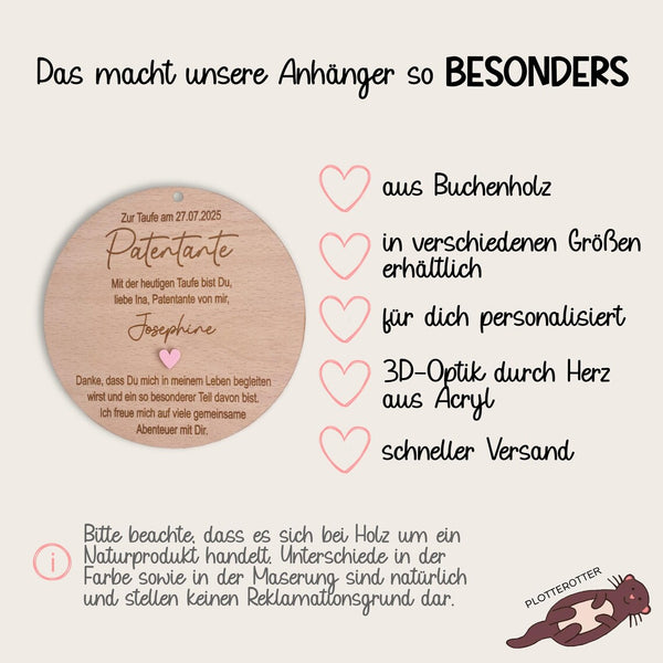 Anhänger Patenbrief