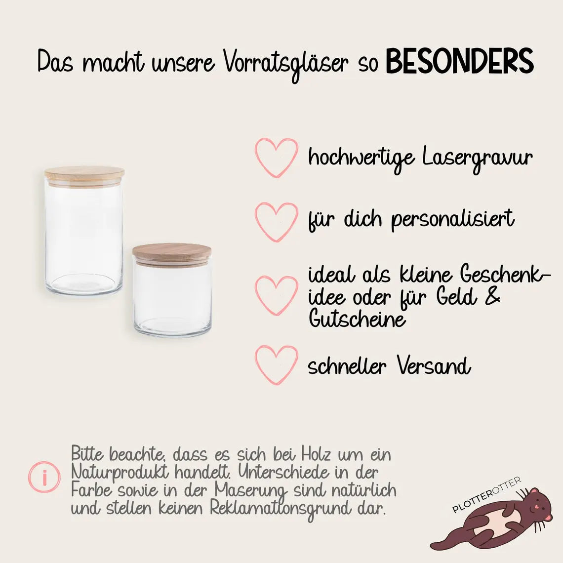 Geschenkglas 24 Leckerlis bis Weihnachten