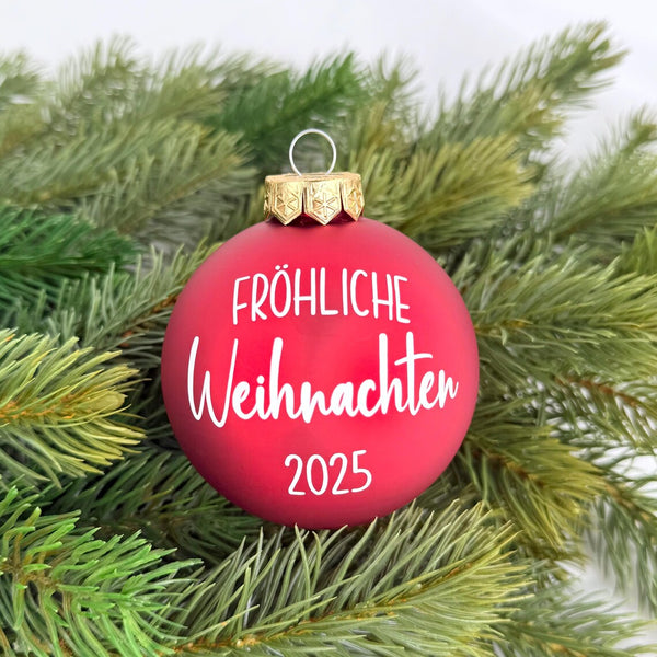 Weihnachtskugel Fröhliche Weihnachten
