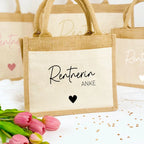 Tasche Rentnerin Jute/Baumwolle