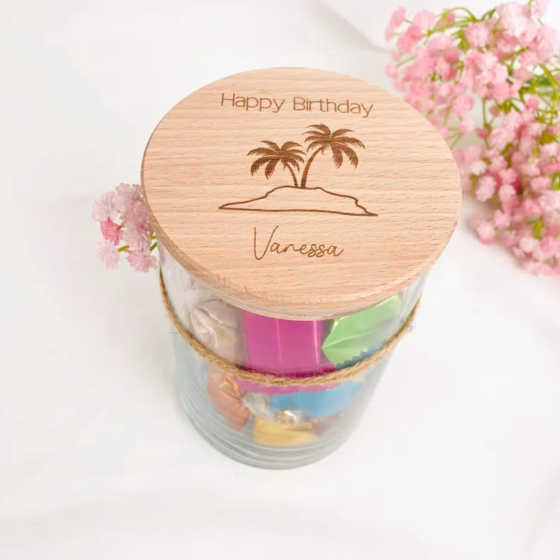Geschenkglas Reise