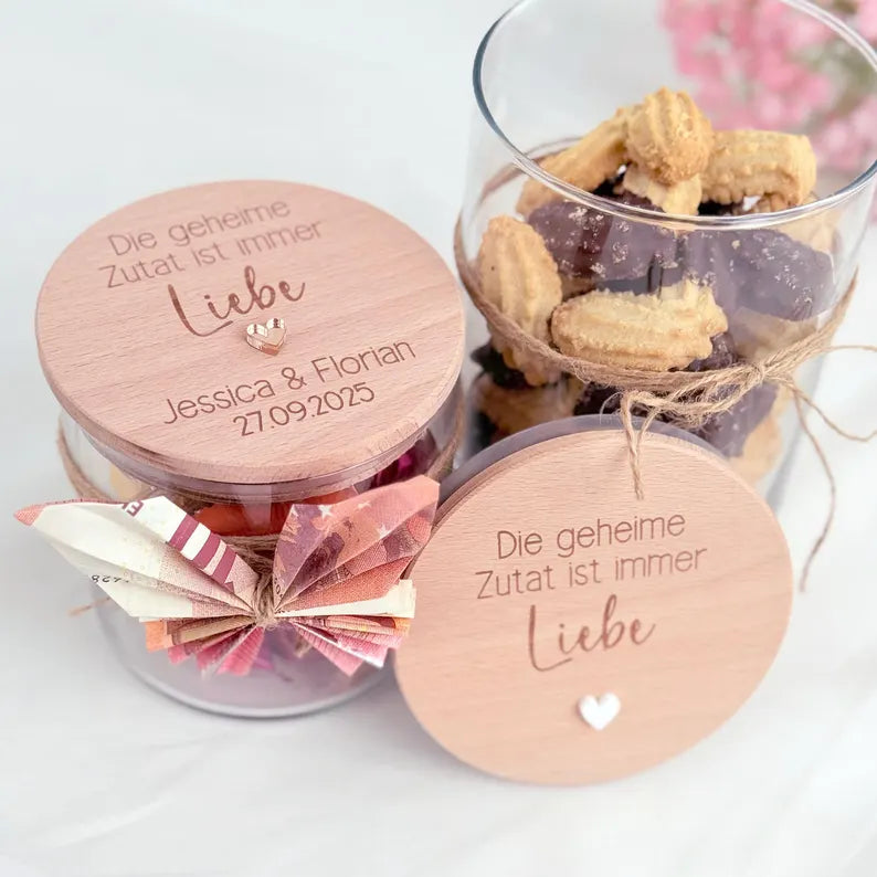 Geschenkglas Zutat Liebe