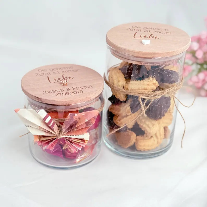 Geschenkglas Zutat Liebe