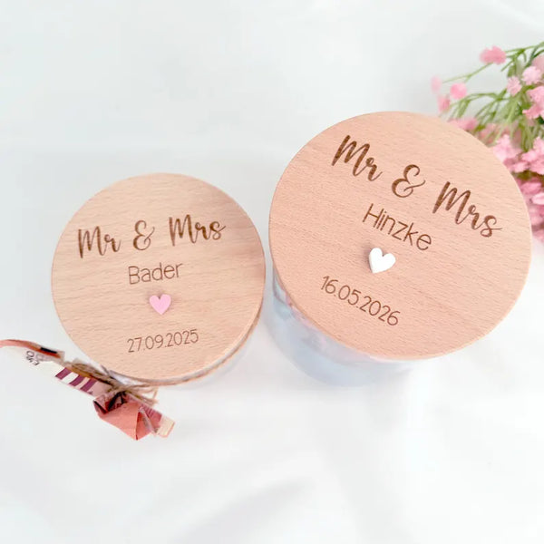 Vorratsglas Mr & Mrs