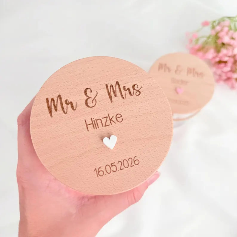 Geschenkglas Mr & Mrs