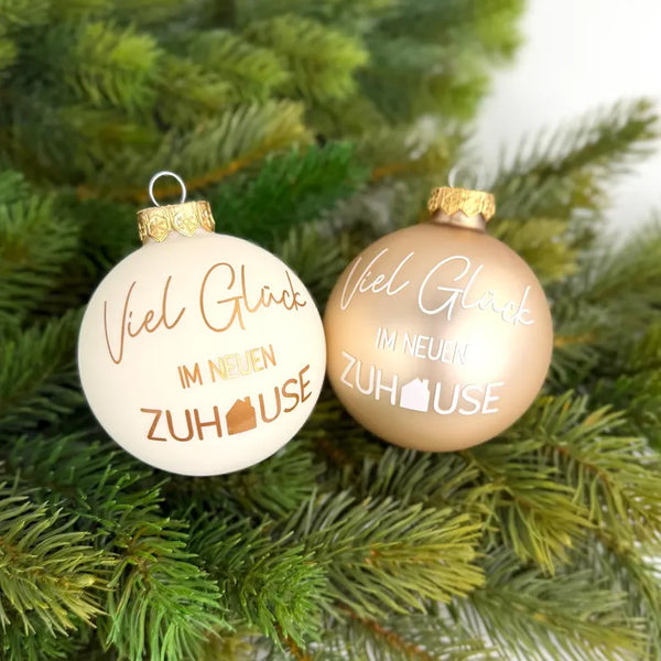 Weihnachtskugel Neues Zuhause