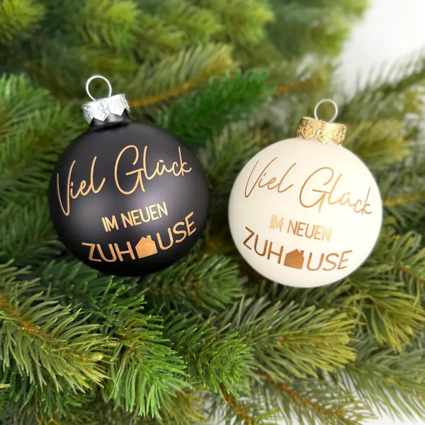 Weihnachtskugel Neues Zuhause