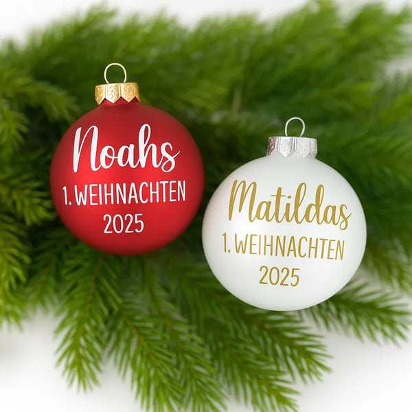 Weihnachtskugel erstes Weihnachten