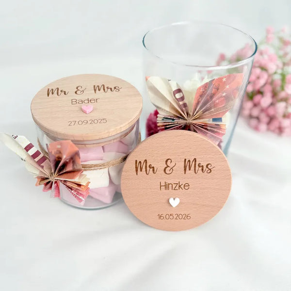 Vorratsglas Mr & Mrs