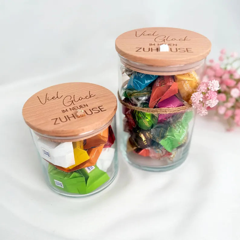 Geschenkglas Neues Zuhause
