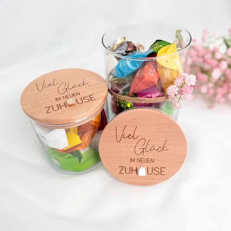 Geschenkglas Neues Zuhause