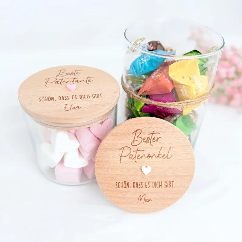Geschenkglas Paten