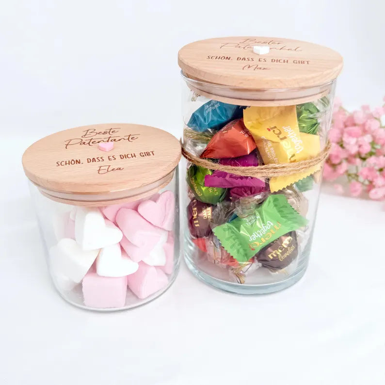 Geschenkglas Paten