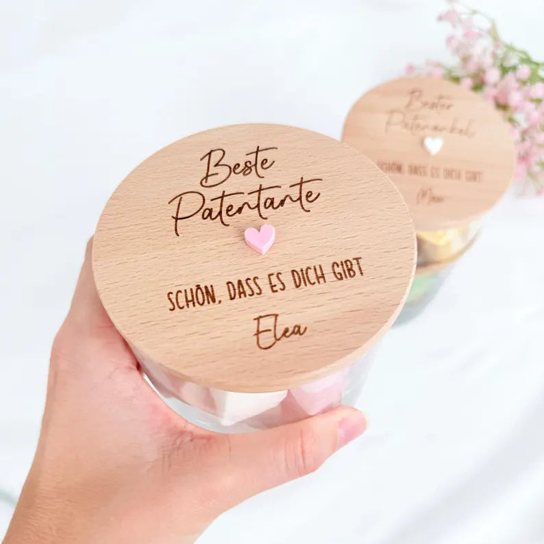 Geschenkglas Paten