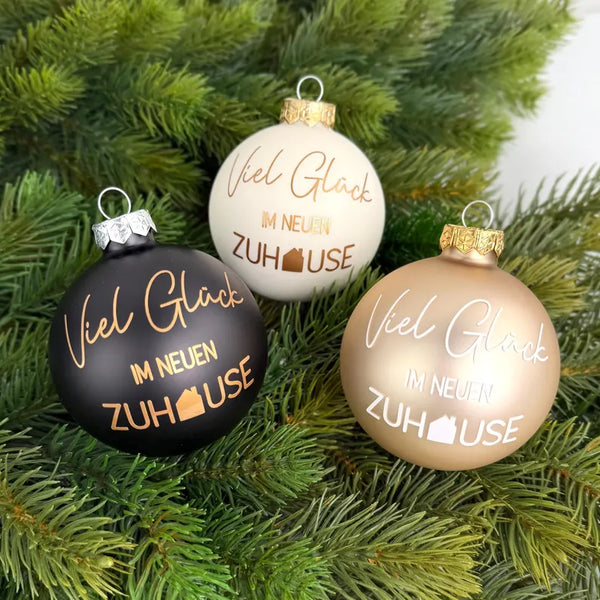 Weihnachtskugel Neues Zuhause