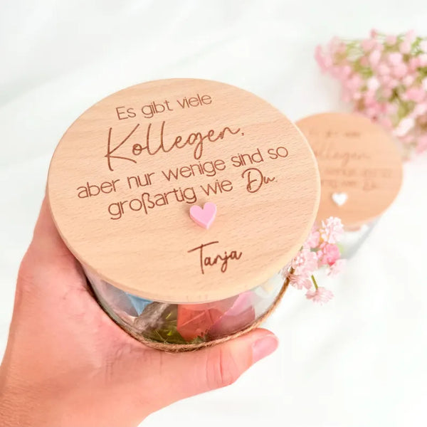 Vorratsglas großartige Kollegen