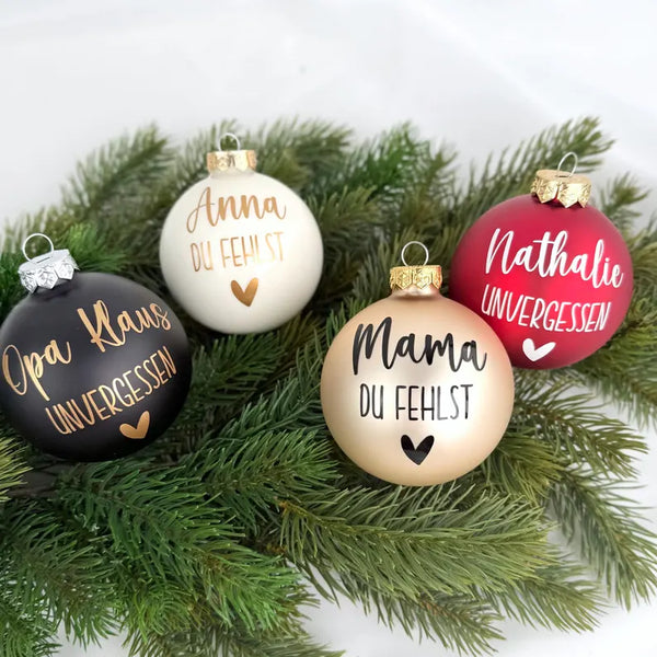 Weihnachtskugel Andenken