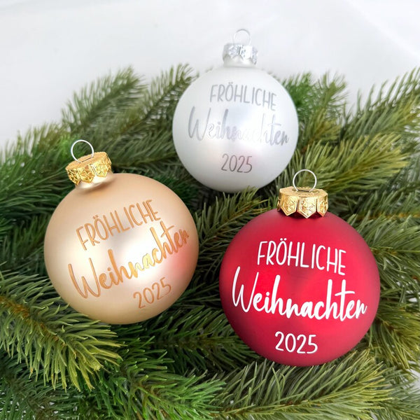 Weihnachtskugel Fröhliche Weihnachten