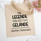 Beutel Eine Legende verlässt das Gelände