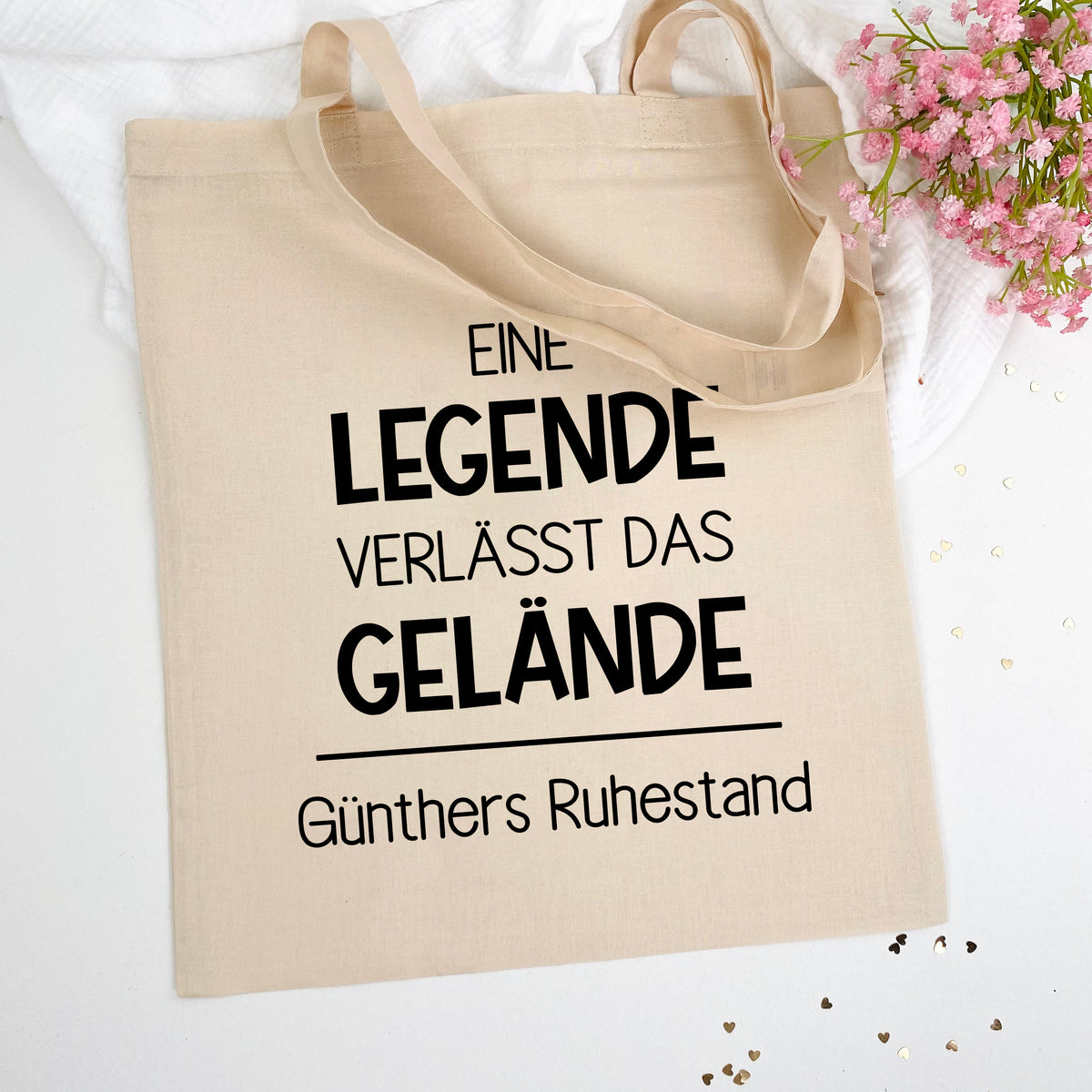 Beutel Eine Legende verlässt das Gelände