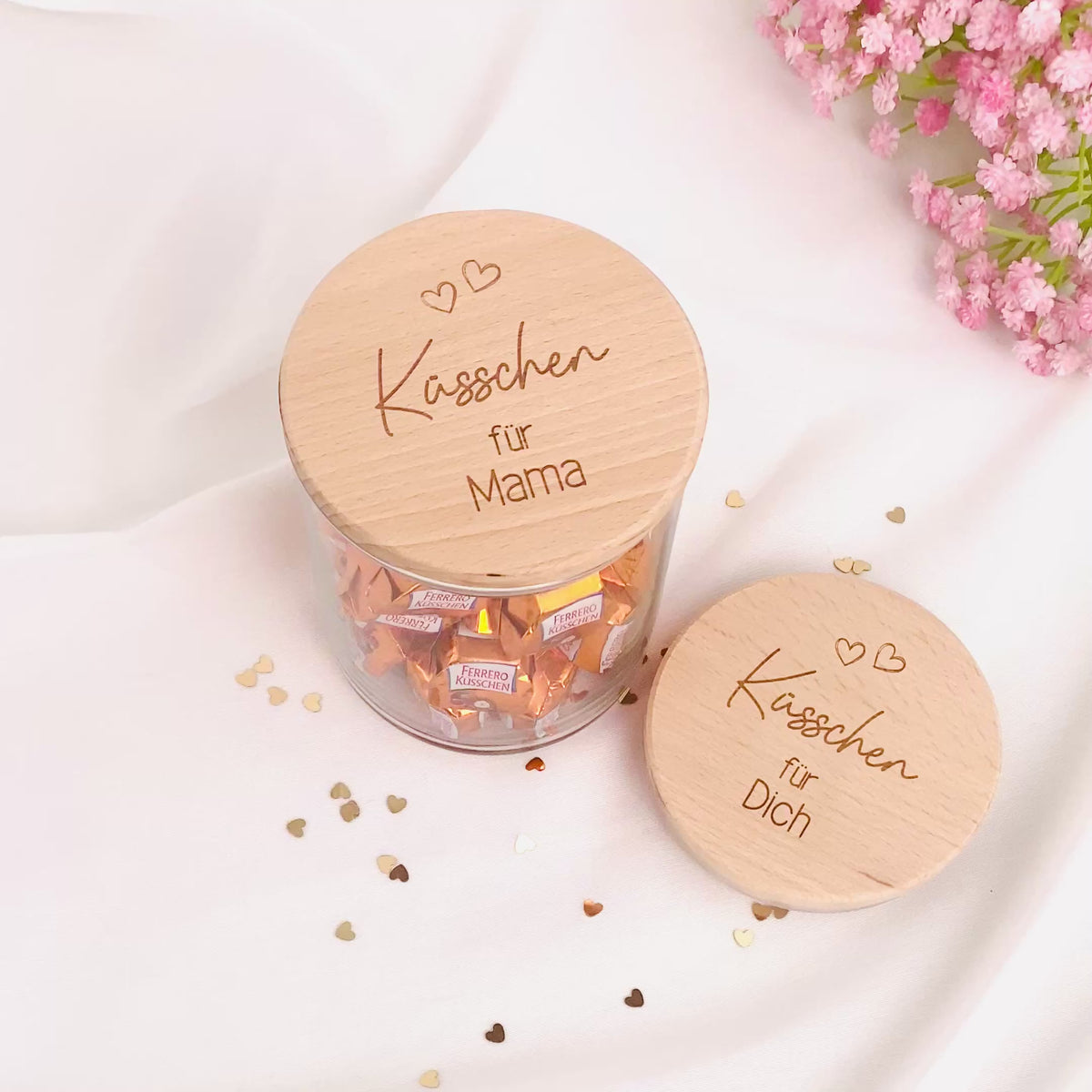 Geschenkglas Küsschen