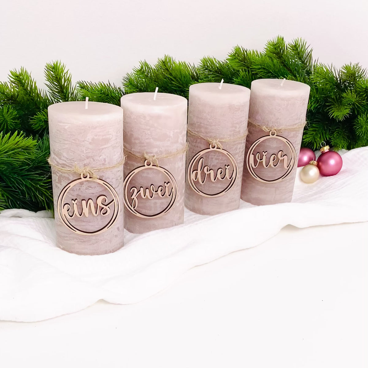Adventskranz Zahlen Advent Deko