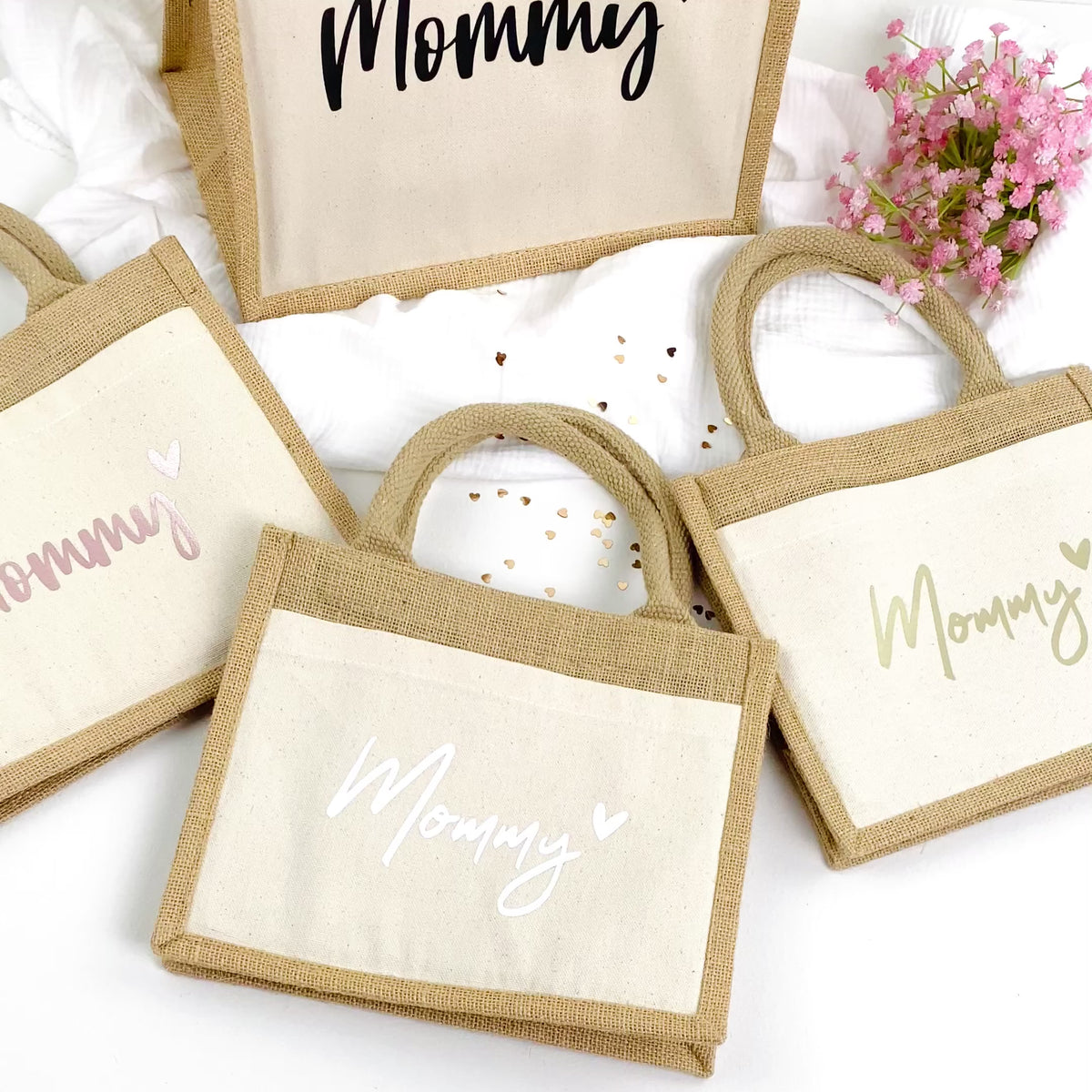 Tasche Mommy Jute/Baumwolle