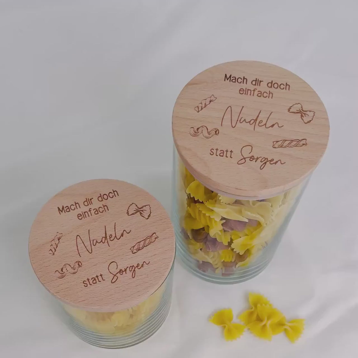 Geschenkglas Nudeln
