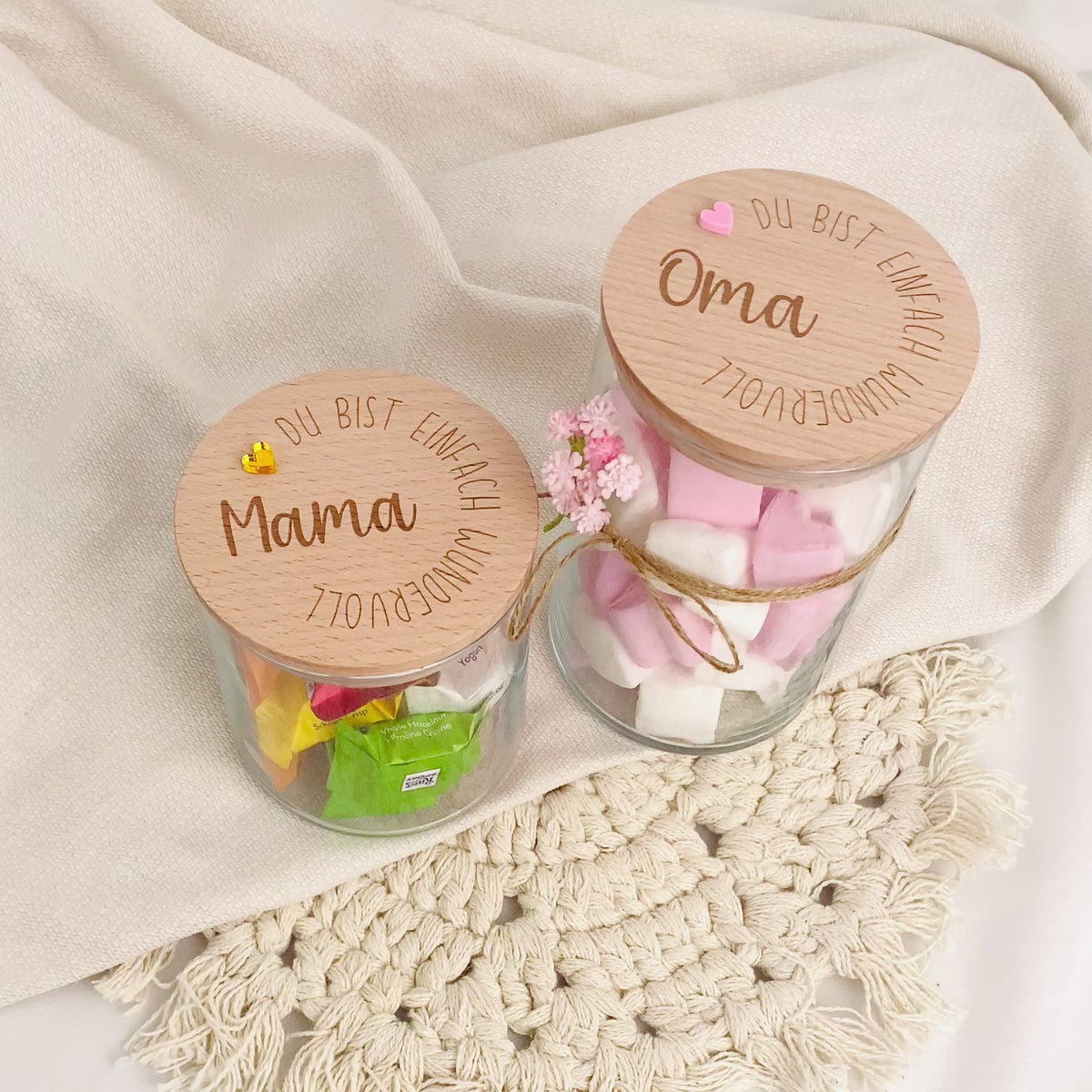Geschenkglas du bist wundervoll