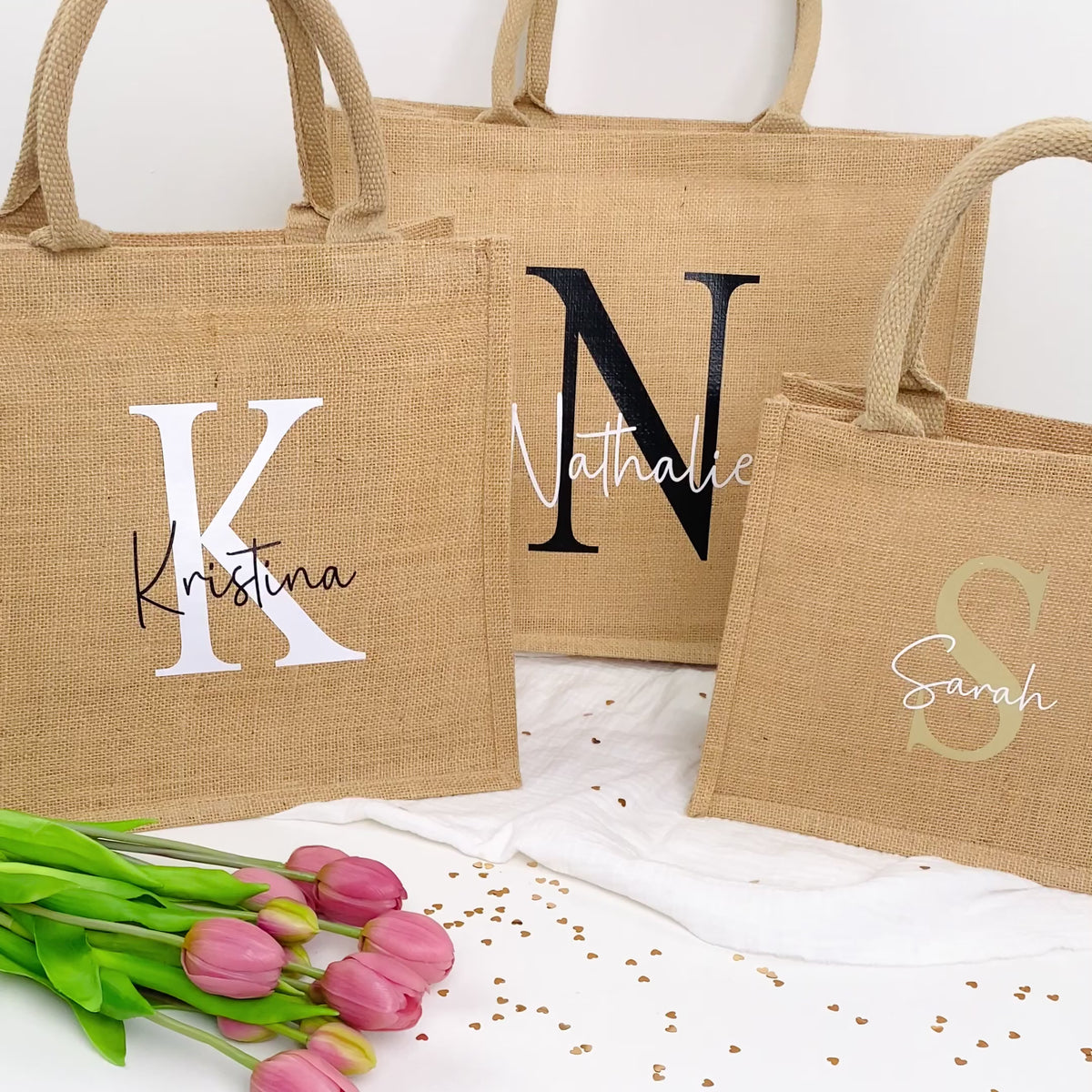 Tasche Initial Jute