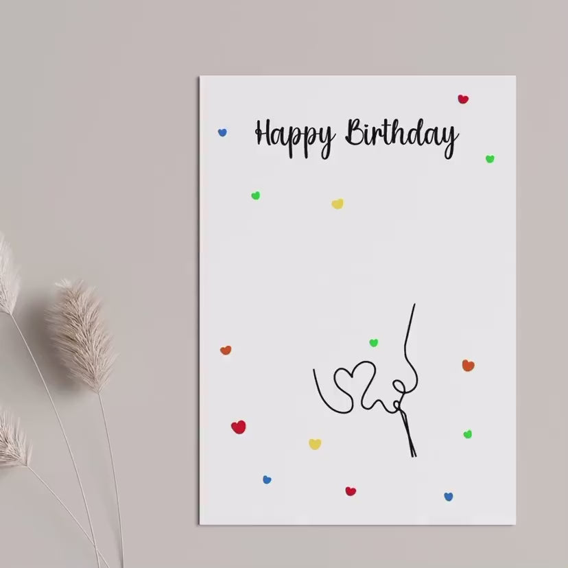 Handabdruck Happy Birthday