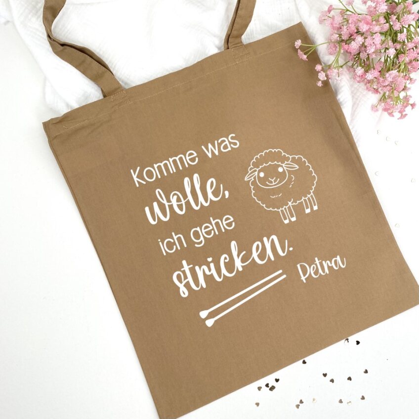 Beutel Stricktasche