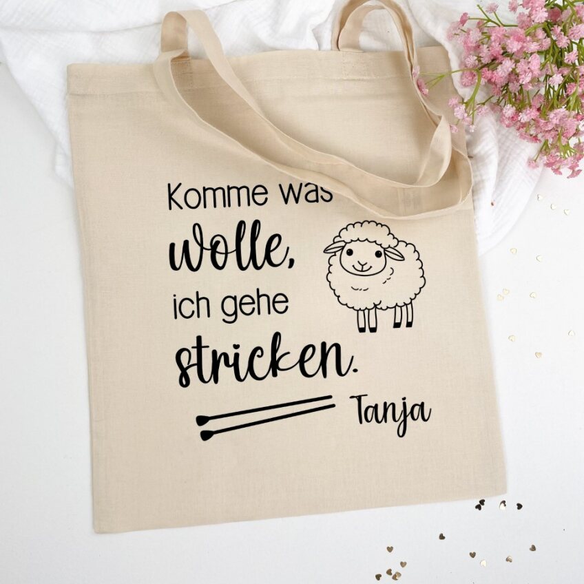 Beutel Stricktasche