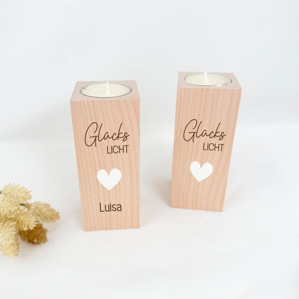 Teelichthalter Glückslicht