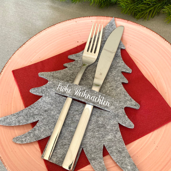 Besteckhalter Frohe Weihnachten