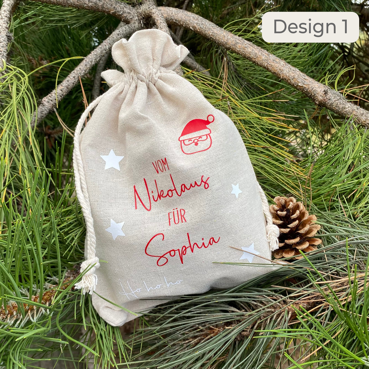 Nikolaussäckchen / Jutesäckchen Nikolaus & Weihnachten