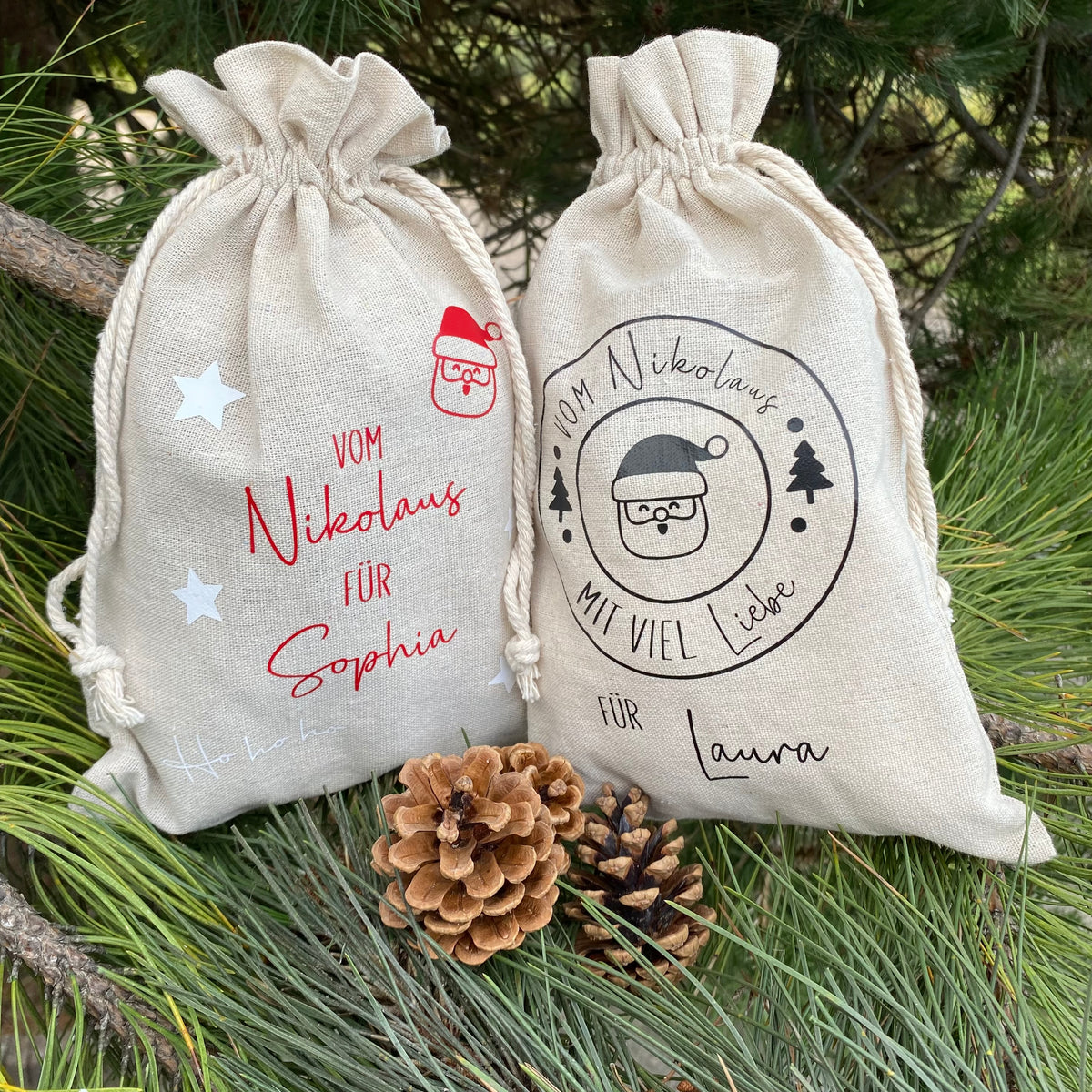 Nikolaussäckchen / Jutesäckchen Nikolaus & Weihnachten