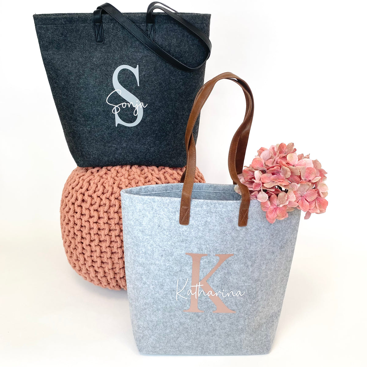 Filztasche Initial
