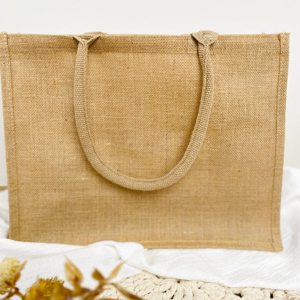 Tasche Braut Trauzeugin Shopper Jute/Baumwolle