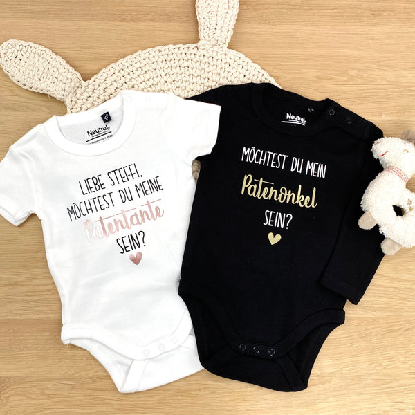 Babybody Patentante / Patenonkel fragen