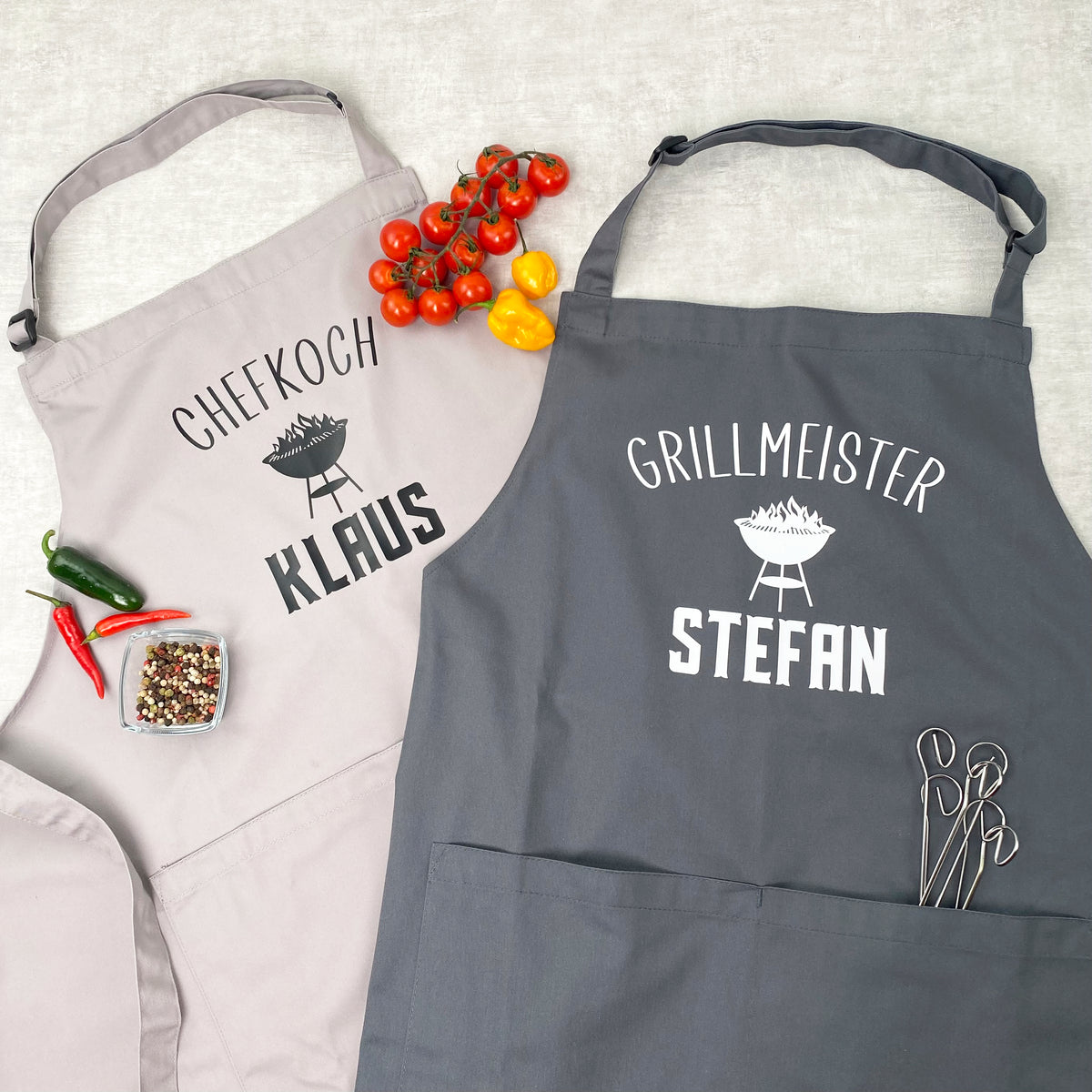 Schürze Herren Grillmeister / Chefkoch