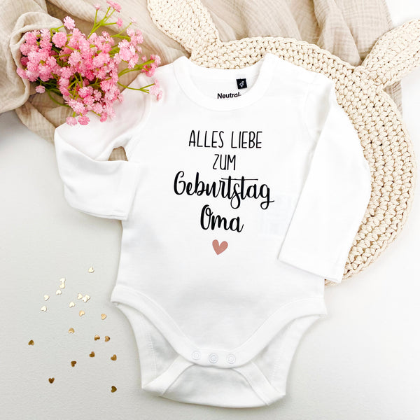 Babybody Geburtstag Papa / Oma / Opa
