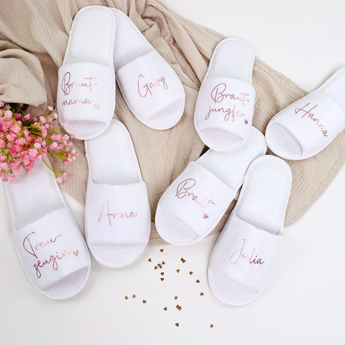 Schlappen Hochzeit oder JGA - Design 2