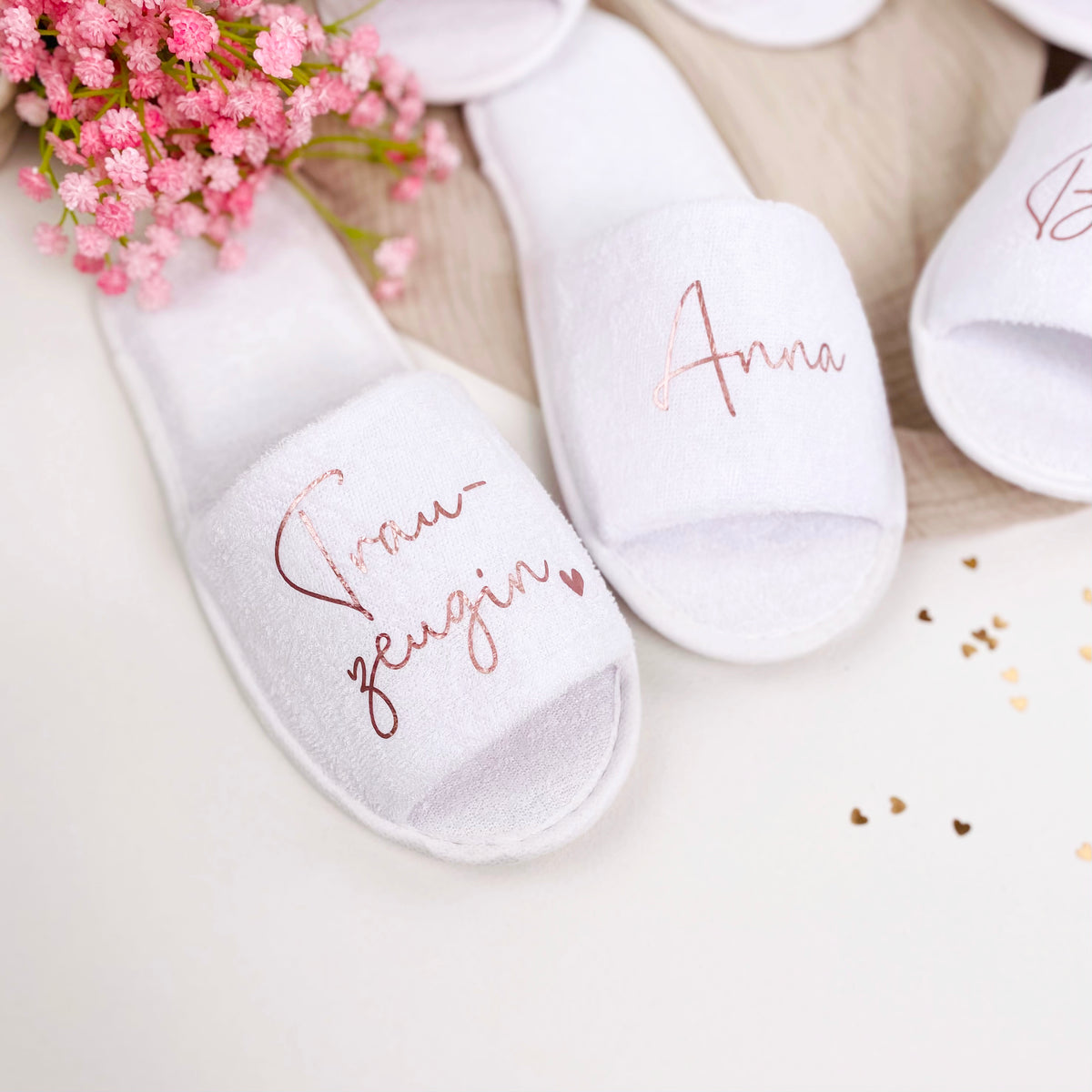 Schlappen Hochzeit oder JGA - Design 2