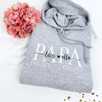 Hoodie Papa mit Namen & Jahreszahl