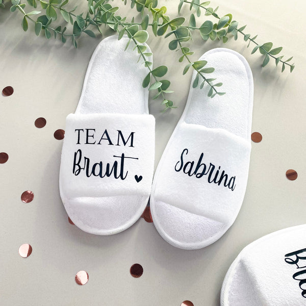 Schlappen Hochzeit oder JGA - Design 1